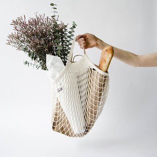 Portable Tote Cotton Reusable Fruit Shopping Net Bag Woven Mesh Bag House Supplies