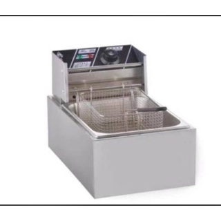 220V Stainless Steel Frying Machine Electric Deep Fryer