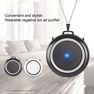 Wearable Personal Air Purifier Necklace USB Ioniser Air Fresher Cleaner Negative Ion Ozone