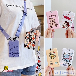 【in stock】Multi-functional ID Card Badge Holder Protector Case Cover Wallet Women Men ID Credit Bank Business Card Holder Students Bus Card Case Male Visit Door Identity Badge Cards Work Card Pass Cover Cute Cartoon
