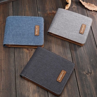 wallet for men❂Men Canvas Bifold Purse Wallet Clutch Handbag Credit Card H