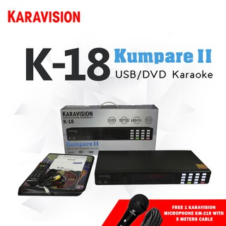 Karavision K-18 Kumpare II (USB /DVD Karaoke) With Free 1 Microphone KM-219