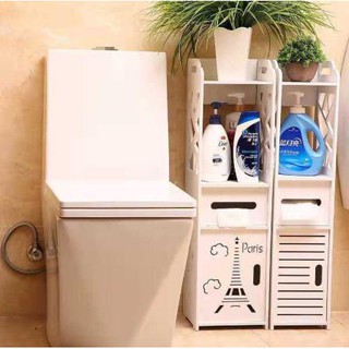 Toilet Storage Cabinet Bathroom Waterproof Shelf (6)