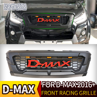 FOR ISUZU DMAX D-MAX 2016-2018 ABS MATTE BLACK FRONT RACING GRILLE GRILLS AUTO ACCESSORIES FRONT BUM (1)