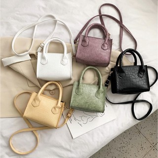 Korean Fashion Shoulder Cute Leather Ladies Women Square Mini bag sling Yazi #2806
