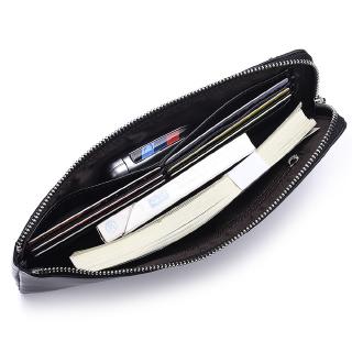 Male And Famale Wallet Long Purse Fashion Business Zipper Male Mobile Phone Bag Slim Wallet (6)