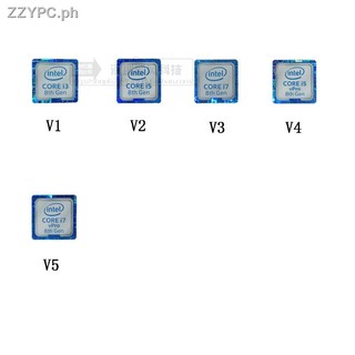 ☂□Original 8 generation CPU Intel tag desktop notebook Core i3 i5 i7 stickers Boss flag