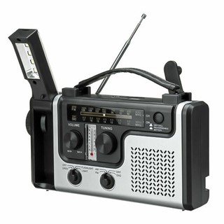Emergency Portable AM FM SW1 SW2 Radio Hand Crank Self Powered Solar Radios with Flashlight and Reading Light Multi-purpose (4)