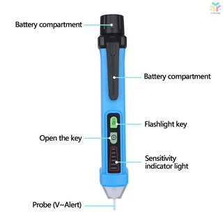 *COD Portable Non-contact AC Voltage Tester Pen Shaped V～Alert Detector with Sound and Light Alarm