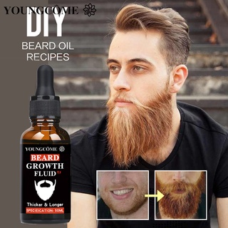 YOUNGCOME Men's Beard Essential Growth Oil Beard Growth Fluid Repair Hair Follicle Growth Moustache (6)