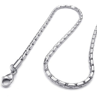 Men's Chain, Stainless Steel Classic Link Necklace(3 mm Width, 55 cm in Length) (2)