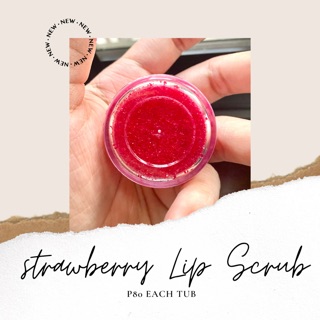 Strawberry lip scrub