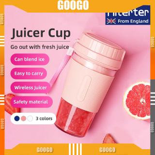 【Ready Stock】 HITERTER Juicer Cup blender cup blender juice Juicer fruit extractors Capacity Battery capacity 1200mAh Waterproof USB Rechargeable