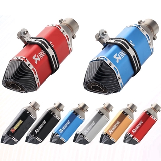 51mm Universal Moto Silencer Motorcycle Exhaust Muffler Pipe With DB Killer Carbon Fiber Pipe