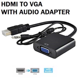 HD 1080P HDMI to VGA with audio cable Adapter High Quality