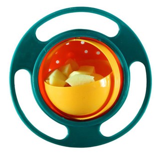 Universal Gyro Bowl Anti Spill Bowl Smooth 360 Degrees Rotation Gyroscopic Bowl