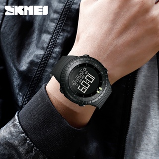 SKME 1992 Men's Talking Time Repeat Sport LED Display watches