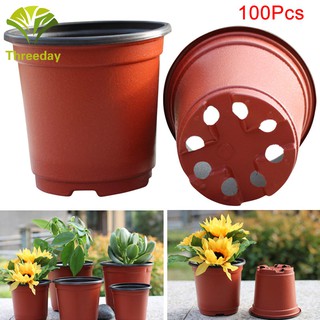 20/50/100pcs Plastic Nursery Pot Double Color Plant Seedling Holder Raising Nutrition Block Pots