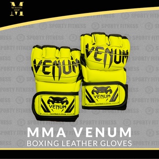 [NEW STOCKS] MMA Venum Boxing Leather Gloves Tiger Muay Thai Gloves (4)