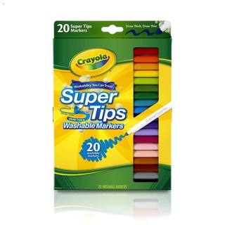 ☌✙✓Crayola Super Tips 20 and 50s colors Washable Markers