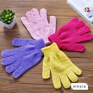 1Pcs Fashion Shower Five Fingers Bath Gloves Exfoliating Bath Gloves Random Color Xinyia