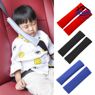 【New】1 Pair Car Vehicle Seatbelt Strap Soft Plush Head Support Shoulder Pad Cover