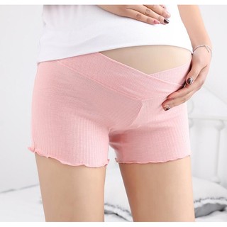Maternity Leggings Flounce Anti-look Bamboo Cotton Shorts (2)
