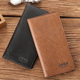 Long Wallets [Retro style] New style wallet men's long men's wallet men's student style leather bag