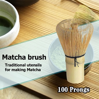 100 Prongs Matcha Green Tea Powder Whisk Bamboo Matcha Brush Bamboo Chasen Stir Brush