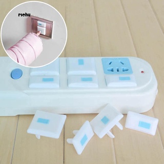 babiesbaby cover○✸Richu_6Pcs 3 Holes Safety Electric Outlet Plug Child Proof Shock Guard Protector