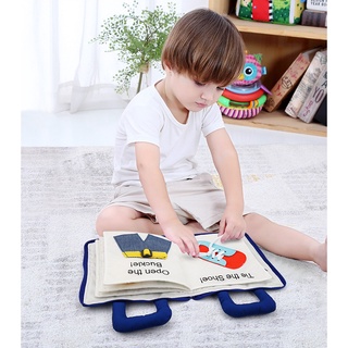 Baby Quiet Felt DIY Book Learning Educational Toy for Kids Boys 1 Year Old Montessori Soft Fabric