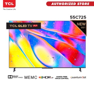 TCL 55" 4K QLED Android TV - LED55C725 (QLED TV, Google Apps, HDR10, Dolby Vision Atmos)