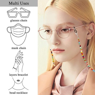Fashion face mask neck strap▦✷Face Mask Lanyard Chain Glasses Anti-lost Beads Hanging Rope for