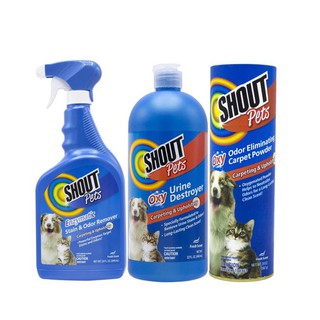 Shout Pets: Multi-surface Stain & Odor Remover and Urine Destroyer - for carpet and upholstery