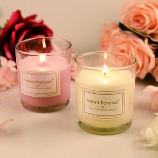 ❐∈◐Aromatherapy glass candle romantic candle smoke-free valentine s day gifts, exquisite gift box