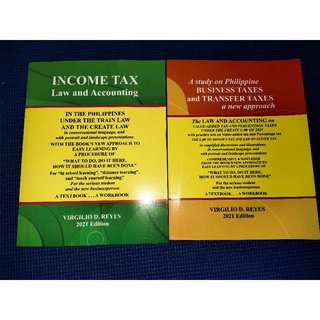 Original Income Tax and Business Transfer taxes 2021 edition by Virgilio Reyes
