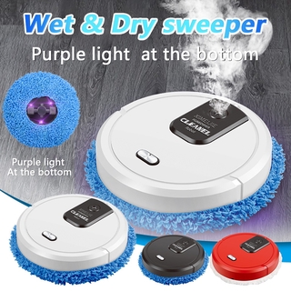 3 In 1 Intelligent Sweeping Robot Vacuum Cleaner Rechargeable Dry And Wet Lazy Broom for Both Dry and Wet Use Pool New 83