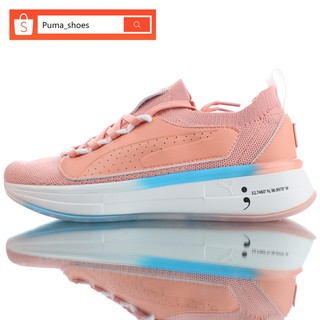 -100% Original Puma SG Slip-on Peach Bright Knitted Sports Running Shoes For Women