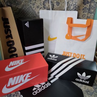 Adidas/Nike Box, Paper Bag and Eco Bag for Slides