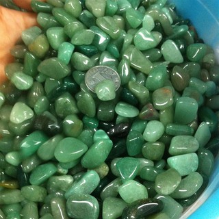 ❥❥t/ natural green jade gemstone rolling stone mineral sampl (1)