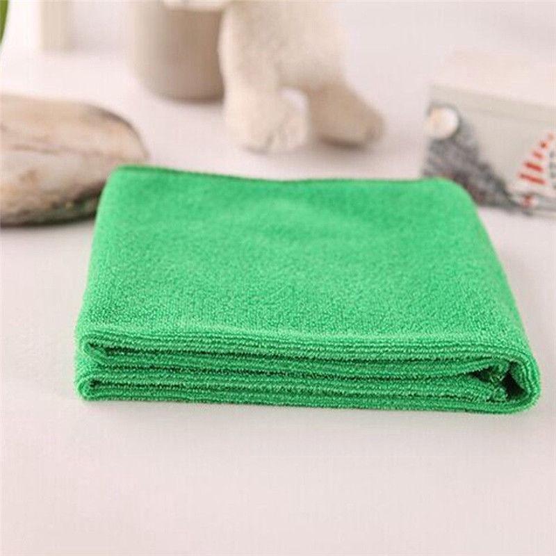 10Pcs Green Micro Fiber Auto Car Detailing Cleaning Towel (5)