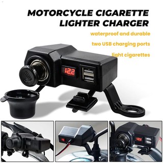 Phone Holders❅Universal 12V Motorcycle 2.1A Dual USB Phone Charger Motorbike LED Voltmeter with Swit