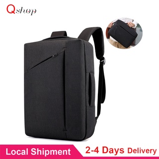 ♚✔Convertible Backpack 15.6 inch Laptop Hand Bag Multi-Functional Shoulder Briefcase Handbag Busines