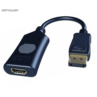 instylelady Active Display Port DP to HDMI-compatible Adapter Cable 4K 60HZ Male to Female Connector