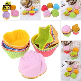 Baking Needs✗❈✠1pcs Silicone Cake Cup Puto Muffin Cake Cup Pudding Puto Molder Baking Gadgets Cakes