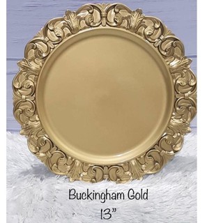 Buckingham Gold Charger Plates