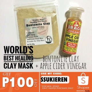 Healing Clay Mask Bentonite Clay + Apple Cider Vinegar
