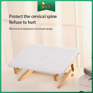 ✓✾2 in 1 Wood Laptop Stand Holder Increased Height Storage Stand Notebook Vertical Base Cooling Stan