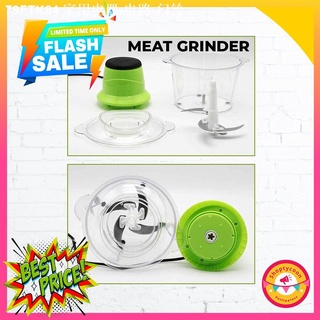 Food Processors▩▽Meat grinder capacity electric 220w high power power stainless steel blade green (1)