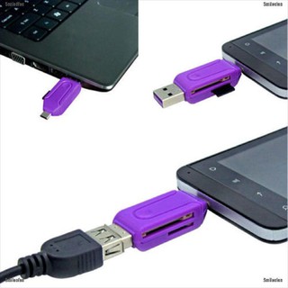 Smileofen Micro USB OTG TF/SD Card Reader for Cellphone